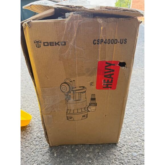 NEW in box DEKO Submersible Sump Pump CSP400D-US 1/2HP 2000 GPH - Picture 9 of 9